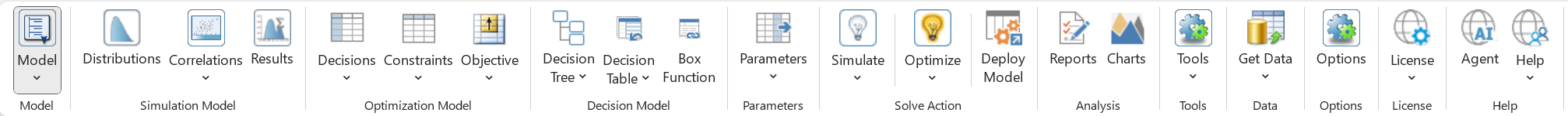 Analytics Solver menu